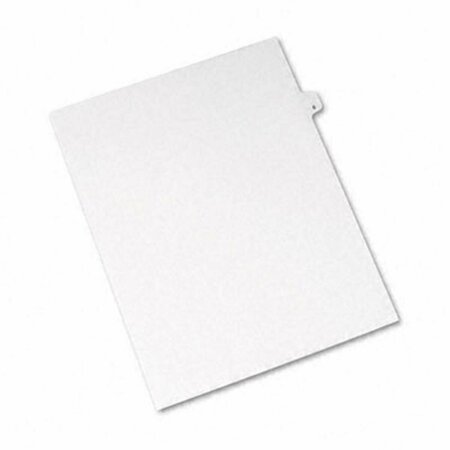 WORKSTATIONPRO Style Legal Side Tab Divider  Title: 6  Letter  White  25 per Pack, 25PK TH193472